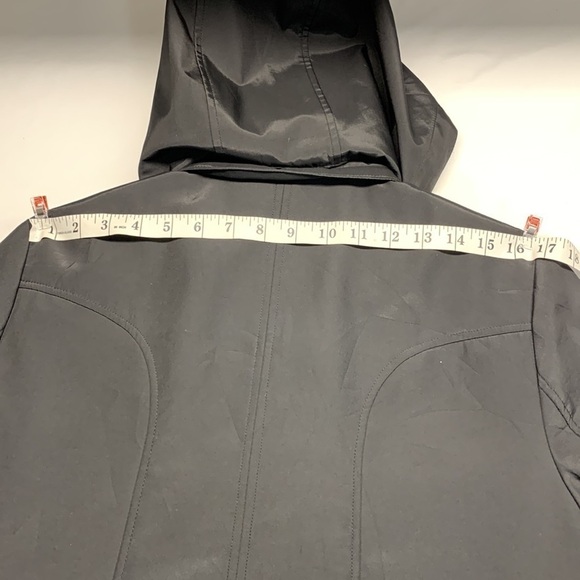 Cleo Petites Trench Coat with Removable Hood Colour Black Size Large - Picture 8 of 13